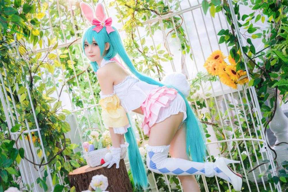 焖焖碳 - 初音未来 复活节兔子[22P/164M](2